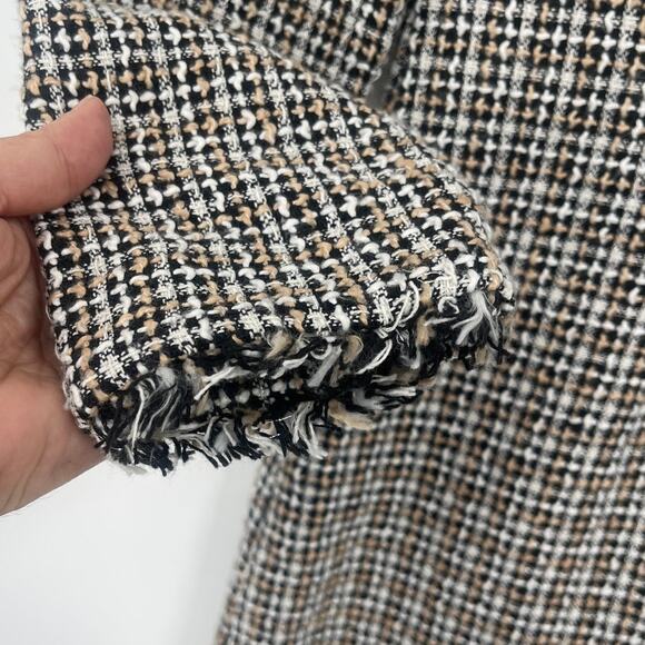 Gabby Skye Tweed Dress Sz 4 Ivy Preppy Academia 60s Mod Style Pearl Fringe Trim - Picture 6 of 12